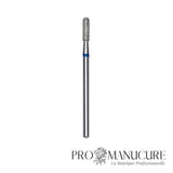 Embout diamant Staleks Pro Expert FA30B023/8 cylindre arrondi rounded cylinder bague bleue grain moyen diamètre 2,3 mm partie active 8 mm pour correction polyvalente petits ongles et manucure russe combinée