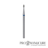 Embout diamant Staleks Pro Expert FA50B016/3.4 bourgeon arrondi rounded bud bague bleue grain moyen diamètre 1,6 mm partie active 3,4 mm pour repoussage cuticule sécurisé et ouverture sinus péri-unguéaux