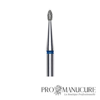 Zoom embout diamant Staleks FA50B016/3.4 forme rounded bud extrémité arrondie sans pointe pour retrait sécurisé ptérygion modelage ongle et zones difficiles d'accès manucure russe