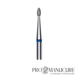 Zoom embout diamant Staleks FA50B016/3.4 forme rounded bud extrémité arrondie sans pointe pour retrait sécurisé ptérygion modelage ongle et zones difficiles d'accès manucure russe