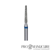 Zoom embout diamant Staleks FA70B016/10 forme frustum fin pour manucure russe combinée précise polissage plaque et bord libre ongles fins