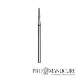 Embout diamant Staleks Pro Expert FA70B018/8 cône tronqué frustum bague bleue grain moyen diamètre 1,8 mm partie active 8 mm format compact pour soulèvement cuticules sillons latéraux et polissage avant extension