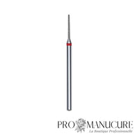 Embout diamant Staleks Pro Expert FA80B010/10 aiguille needle bague bleue grain moyen diamètre 1 mm partie active 10 mm pour soulèvement cuticule sillons latéraux et arrondissement coins ongles manucure russe