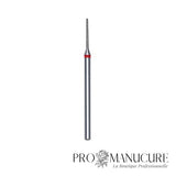 Embout diamant Staleks Pro Expert FA80B010/10 aiguille needle bague bleue grain moyen diamètre 1 mm partie active 10 mm pour soulèvement cuticule sillons latéraux et arrondissement coins ongles manucure russe