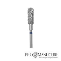 Zoom embout carbure Staleks FT30B050/13 forme cylindre extrémité arrondie pour travail polyvalent ongles artificiels correction repousse et zones étroites manucure pédicurie