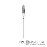 Embout carbure Staleks Pro Expert FT90B050/13 maïs corn bague bleue grain moyen diamètre 5 mm partie active 13 mm format compact pour correction polyvalente ongles artificiels petits ongles