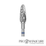 Zoom embout carbure Staleks FT90B050/13 forme corn épi de maïs grain moyen pour correction ongles artificiels précis travail quotidien et traitement callosités localisées pédicurie