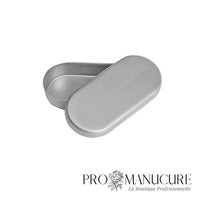 Zoom couvercle hermétique boîte LE-20/1 Staleks acier inoxydable 90x40x15mm pour rangement fraises manucure pédicure
