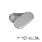 Zoom couvercle hermétique boîte LE-20/1 Staleks acier inoxydable 90x40x15mm pour rangement fraises manucure pédicure
