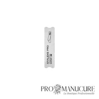 Zoom surface polie et encoches latérales base-buffer MBE-50 Staleks acier inoxydable pour retrait facile limes jetables courtes