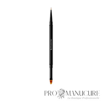 Pinceau double embout Staleks Pro Expert NBE-01/07 liner 7 mm et ombre 11 mm manche aluminium pour French manucure et dégradés