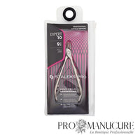 Pack - Pince à cuticule Staleks Pro Expert 10 NE-10-9 lame 9mm full jaw tranchants droits sans inclinaison poignées droites raccourcies manucure pédicure professionnelle