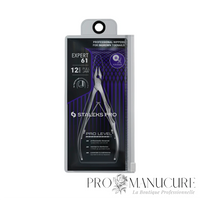 Pince ongles incarnés Staleks Pro Expert 61 NE-61-12 lame 12mm partie travaillante étroite pointes émoussées poignées allongées pédicure médicale professionnelle
