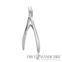 Pince à cuticule Expert Staleks Pro NE-90 lame partie travaillante étroite poignées allongées rivet inversé débutants et professionnels manucure