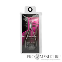 Pince à cuticule Expert Staleks Pro NE-91-3 lame 3mm partie travaillante étroite poignées allongées manucure russe zones difficiles accès
