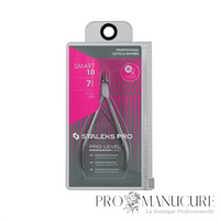 Pince à cuticule Staleks Pro Smart 10 NS-10-7 lame 7mm full jaw tranchants droits inclinés poignées droites raccourcies pédicure cuticules développées
