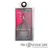 Pack - Pince à cuticule Staleks Pro Smart 11 NS-11-7 lame 7mm tranchants droits inclinés sans protrusion poignées droites raccourcies manucure pédicure professionnelle