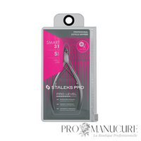 Pince à cuticule Staleks Pro Smart 31 NS-31-5 lame 5mm tranchants droits inclinés poignées courtes arrondies manucure et pédicure professionnelle
