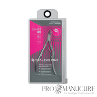 Pince à cuticule Staleks Pro Smart 80 NS-80-5 lame 5mm tranchants droits inclinés poignée ergonomique courbée manucure et pédicure
