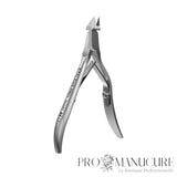 Pince à cuticule Staleks Pro Smart 80 NS-80 lame  tranchants droits inclinés poignée ergonomique courbée manucure professionnelle
