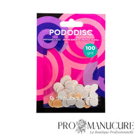 Recharge lime blanche plate Staleks Pro PDF-10-320w grain 320 pour disque Pododisc XS 10mm finition lissage pédicure
