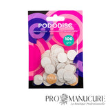 Recharge lime blanche plate Staleks Pro PDF-15-320w grain 320 pour disque Pododisc S 15mm finition lissage pédicure