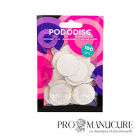 Recharge lime blanche plate Staleks Pro PDF-25-320w grain 320 pour disque Pododisc L 25mm finition lissage pédicure