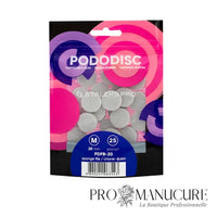 Recharges éponges polissantes Staleks Pro PDFB-20 taille M 20mm lot de 25 pour disque Pododisc pédicure professionnelle