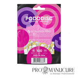 Recharge lime blanche Staleks Pro PDFS-10-320 grain 320 base mousse pour disque Pododisc XS 10mm finition lissage pédicure
