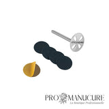 Disque pédicure Pododisc allongé Staleks Pro Expert PDLset-15 taille S 15mm acier inoxydable tige 37mm avec limes jetables 180 grit