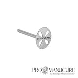 Zoom design ajouré disque Pododisc allongé Staleks PDLset-20 surface mate trous goutte pour fraiseuse avec aspiration pédicure professionnelle