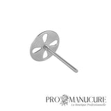 Zoom design ajouré disque Pododisc allongé Staleks PDLset-25 surface mate trous goutte pour fraiseuse avec aspiration pédicure professionnelle
