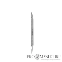 Repousse-cuticule creux double embout Staleks Pro Expert 100 Type 1 PE-100/1 acier inox AISI 304 manche creux léger repousse biseauté nettoyeur manucure