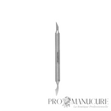 Repousse-cuticule creux double embout Staleks Pro Expert 100 Type 1 PE-100/1 acier inox AISI 304 manche creux léger repousse biseauté nettoyeur manucure
