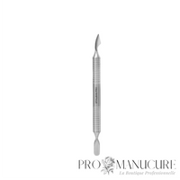 Repousse-cuticule creux double embout Staleks Pro Expert 100 Type 3 PE-100/3 acier inox AISI 304 manche creux léger repousse arrondi nettoyeur manucure
