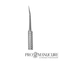 Zoom - Zoom outil podologique Staleks PE-20/1 manche cannelé antidérapant curette hémisphère arrondie pour retrait callosités et travail péri-unguéal sécurisé