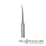Zoom - Zoom outil podologique Staleks PE-20/1 manche cannelé antidérapant curette hémisphère arrondie pour retrait callosités et travail péri-unguéal sécurisé