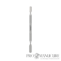 Repousse-cuticule double embout Staleks Pro Expert 30 Type 1 PE-30/1 acier inox AISI 420 manche massif repousse arrondi large et étroit manucure pédicure