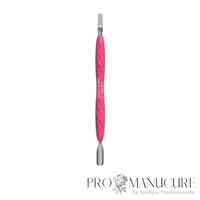 Pousseur cuticules Staleks Pro UNIQ 10 Type 5 PQ-10/5 Gummy manche silicone hypoallergénique pousseur arrondi étroit et lame large pour manucure pédicure professionnelle