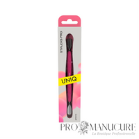 Pack - Pousseur cuticules Staleks Pro UNIQ 10 Type 1 PQ-10/1 Gummy manche silicone hypoallergénique pousseur arrondi large et étroit pour manucure pédicure professionnelle