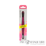 Pack - Pousseur cuticules Staleks Pro UNIQ 10 Type 1 PQ-10/1 Gummy manche silicone hypoallergénique pousseur arrondi large et étroit pour manucure pédicure professionnelle