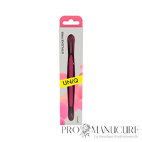 Whole- Pousseur cuticules Staleks Pro UNIQ 11 Type 2 PQ-11/2 Gummy manche silicone hypoallergénique double embout biseauté et anneau pour manucure pédicure professionnelle