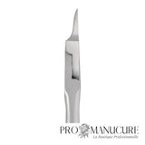 Zoom pince podologie Staleks NP-30-18 partie active étroite fuselée affûtage manuel multi-niveaux double ressort pour traitement ongles incarnés onychocryptose