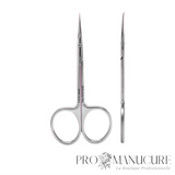 Ciseaux cuticules Staleks Pro Expert 13 Type 3 SE-13/3 spécial gauchères pointe en crochet brevetée lame 21 mm acier inoxydable pour manucure professionnelle