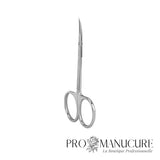 Ciseaux à cuticules Staleks Pro Expert 20 Type 2 SE-20/2 lames effilées tapered manches à courbure unique ergonomique acier inoxydable pour manucure professionnelle