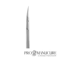 Zoom ciseaux Staleks SE-20/2 lames tapered courbure classique arrière poli affûtage manuel pour coupe rapide cuticules et protection plaque unguéale