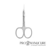 Ciseaux à cuticules Staleks Pro Expert 22 Type 1 SE-22/1 lame 21 mm courbure classique manches à courbure unique acier AISI 420 pour manucure professionnelle