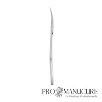 Ciseaux à cuticules Staleks Pro Expert 22 Type 1 SE-22/1 lame 21 mm courbure classique manches à courbure unique acier AISI 420 pour manucure professionnelle