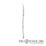 Ciseaux à cuticules Staleks Pro Expert 22 Type 1 SE-22/1 lame 21 mm courbure classique manches à courbure unique acier AISI 420 pour manucure professionnelle