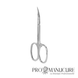 Ciseaux à cuticule Staleks Pro Expert 50 Type 1 SE-50/1 acier inoxydable lames courbées larges manches droits courts affûtés sous microscope manucure professionnelle